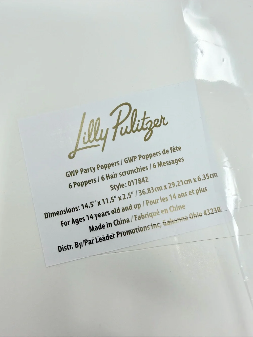 NWT Lilly Pulitzer Party Poppers - Set of 6 Koala La La Conch Shell Pink